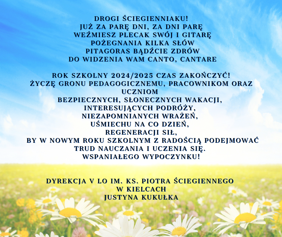 Życzenia - koniec roku