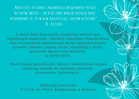 Nauczyciel to jedna z najbardziej wyjątkowych postaci na całym świecieNauczyciel to jedna z najbardziej wyjątkowych postaci na całym świecie