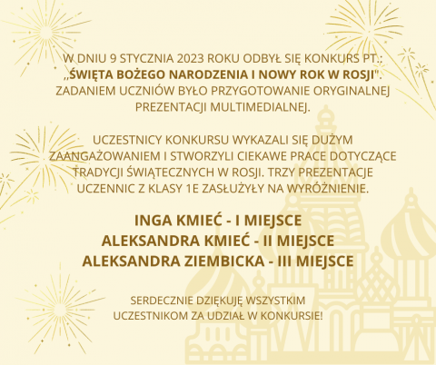 ,,Święta Bożego Narodzenia i Nowy Rok W Rosji"