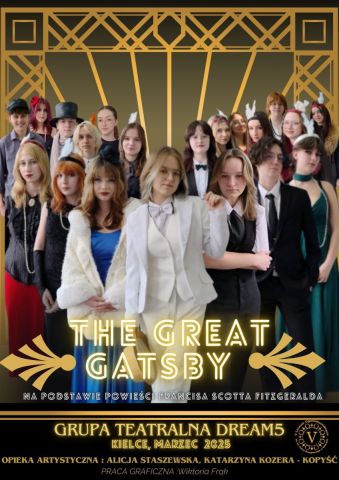 Praca nad  powieścią„ Wielki Gatsby” uwieńczona sukcesem🎭