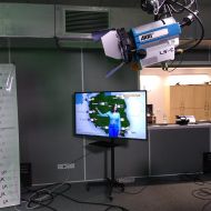 Klasa medialna z wizytą w Uniwersyteckim Centrum Medialnym