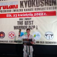 Tomek Rafalski z 2A wicemistrzem Polski w Karate Kyokushin