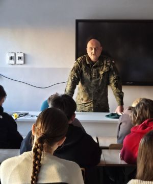 Spotkanie z majorem z Wojskowego Centrum Rekrutacji w Kielcach