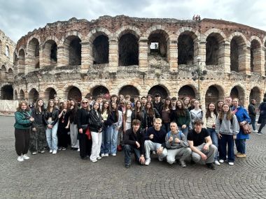 Uczniowie V LO na wycieczce do Włoch Północnych